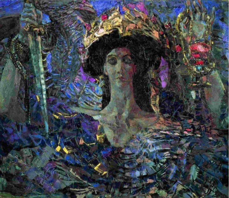 Mikhail Vrubel Six-Winged Seraph Azrael : Archival Quality Giclée Art Print 1904