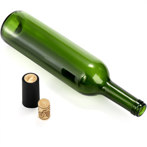 8 Pa 750ml Bordeaux Wine Bottles, Glass Clear Bottles with 8 gallery