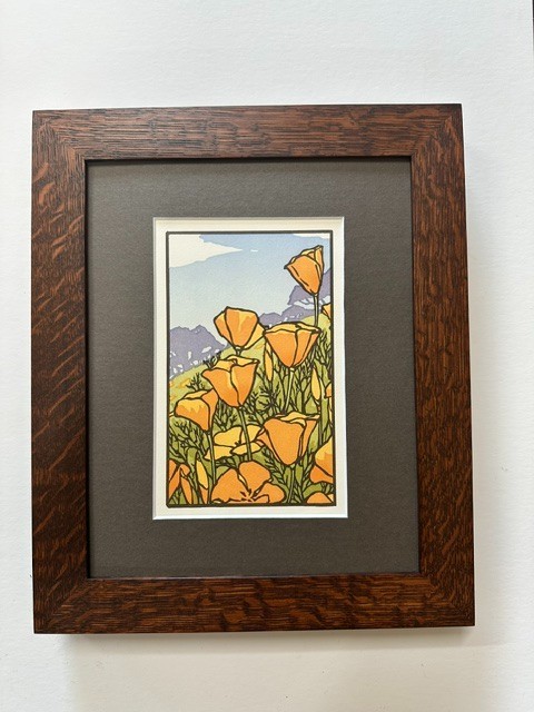 Arts & Crafts Press Yoshiko Yamamoto Matted & Framed Note Card Family Woodworks