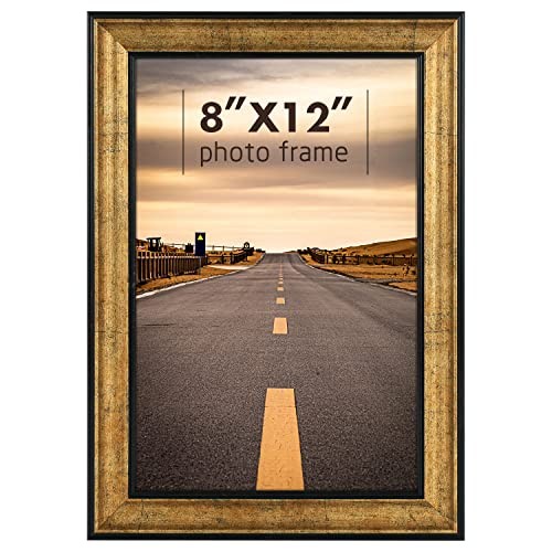 Inch Poster Frame Horizontal And Vertical Wall 8×12 Dark Gold Brown & Bronze