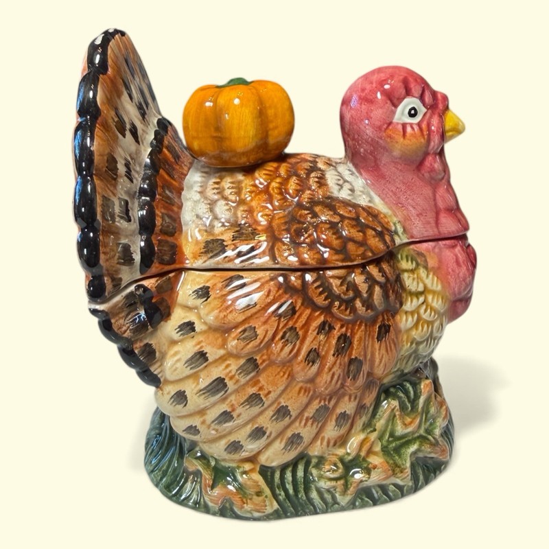 Home Trends Harvest 4pc Table Set Turkey Sugar Bowl w/ Lid Creamer Salt & Pepper gallery