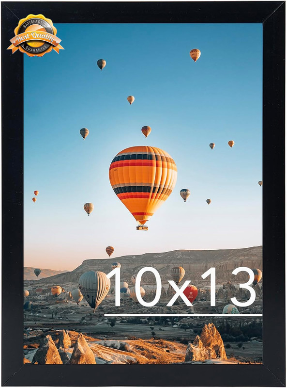 10×13 Picture Frame Black Poster Photo Wall Gallery Plexiglass 1pc