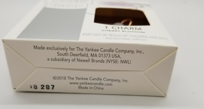 Yankee Candle - CHARMING SCENTS CHARM - 1 NEW CHERRY BLOSSOM CHARM FREE SHIPPING gallery