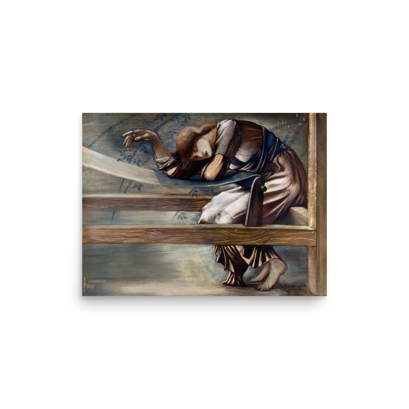 Vintage Edward Burne-Jones Briar Rose Sleeping Beauty Wall Art Print
