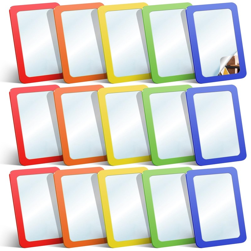 15 Pcs Small Mirrors for Kids 6 x 4 Inch Unbreakable Shatterproof Mirror for …