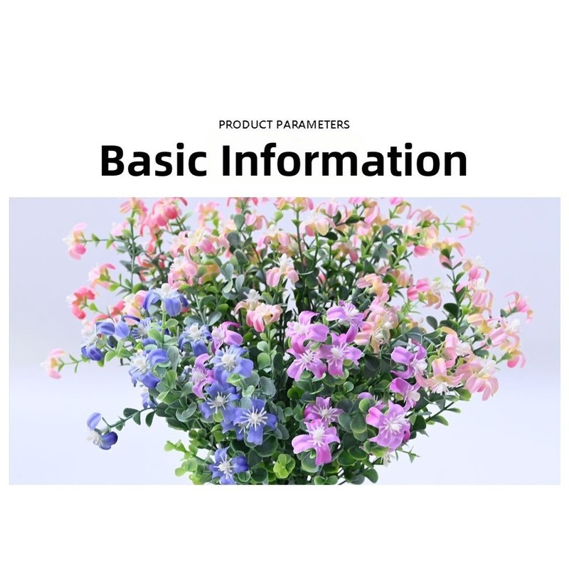 Fake Baby's Breath Potted Plant Arrangement Lifelike Silk Plastic Flower Decor gallery