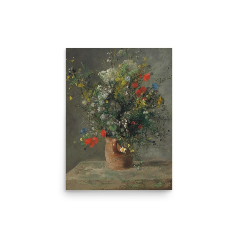 Pierre-Auguste Renoir Flowers in a Vase 1866 Floral Wall Art