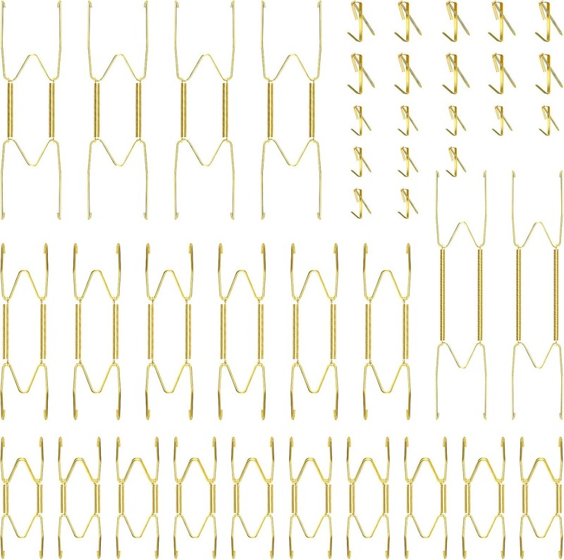 20 Pieces Invisible Wall Plate Hangers 4/5/6/8/10 Inches Wall Plate Hangers