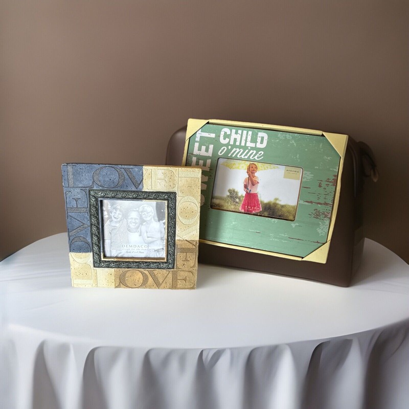 A Pair Of Picture Frames One 4×4 Heartstone/4×6 Sonoma Both Still In Their Box