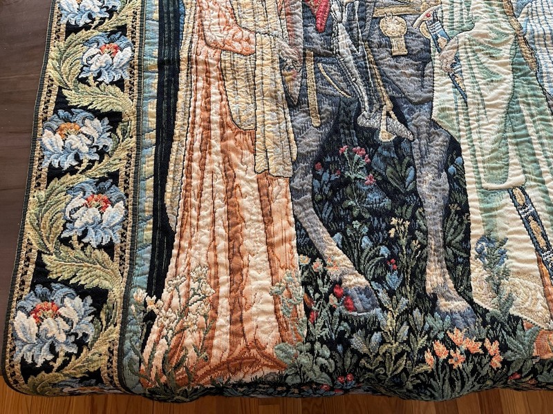 “Departure Of The Knights” Large Tapestry 49” X 65” Made In Belgium gallery