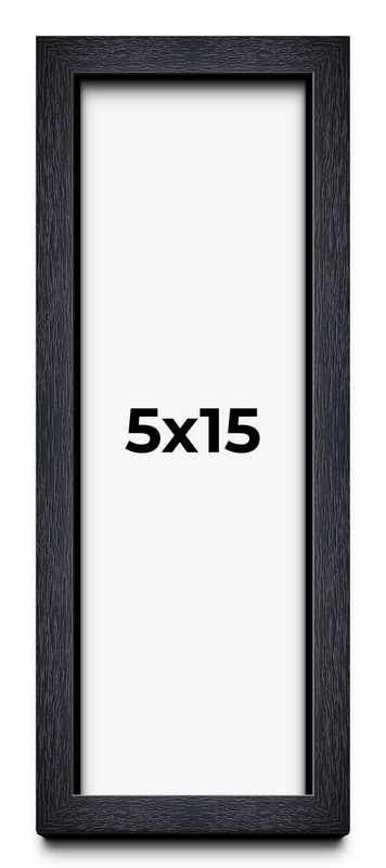5×15 IN Shadow Box Frame Black | 1 Inches Deep Real Wood Farmhouse Shadowbox Dis
