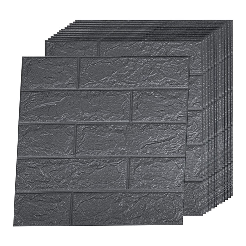10/20pc 3D Tile Brick Wall Sticker Self-adhesive Waterproof Foam Panel Wallpaper gallery