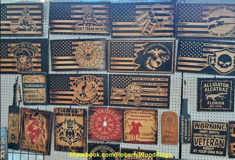 Stay Sharp Wood Wall Art Patriot Sign 11.25x22x.75 In gallery