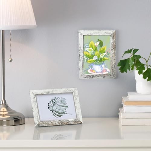 12 Pack Picture Frames Collage Wall 12 Pack with 8x10+5x7+4x6 Rustic White gallery