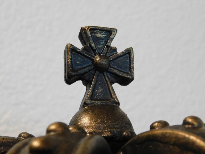 Crown, Finial, Cross, Handmade, Medieval, Old World, Royal, Queen, King, Prince gallery