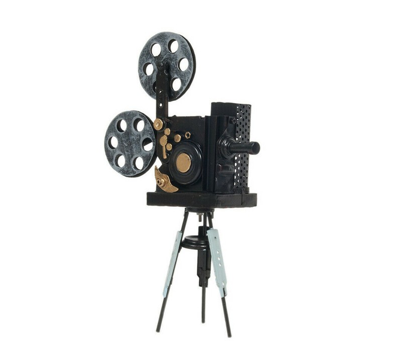 Movie Theater Film Projector Metal Model 12.5" Vintage Style Figurine Home Decor gallery
