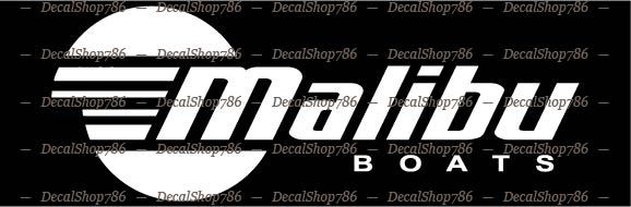 Malibu Boats – Outdoor Sports – Car/SUV/Truck Vinyl Die-Cut Peel N’ Stick Decals