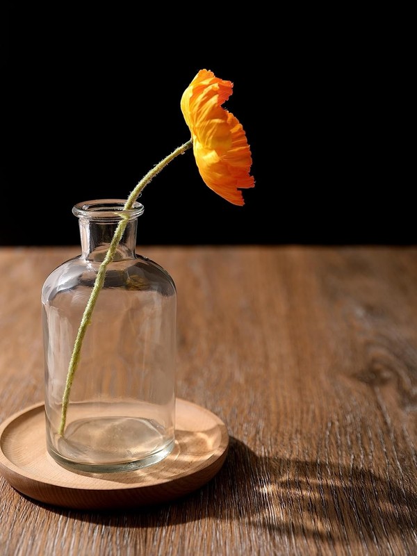 Decorative Glass Bottles with Cork Spers (8.5 fl oz. Round gallery