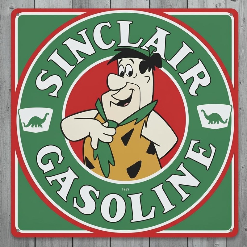Sinclair Gasoline 12 x 12 Square Vintage Novelty Metal Sign Made In USA