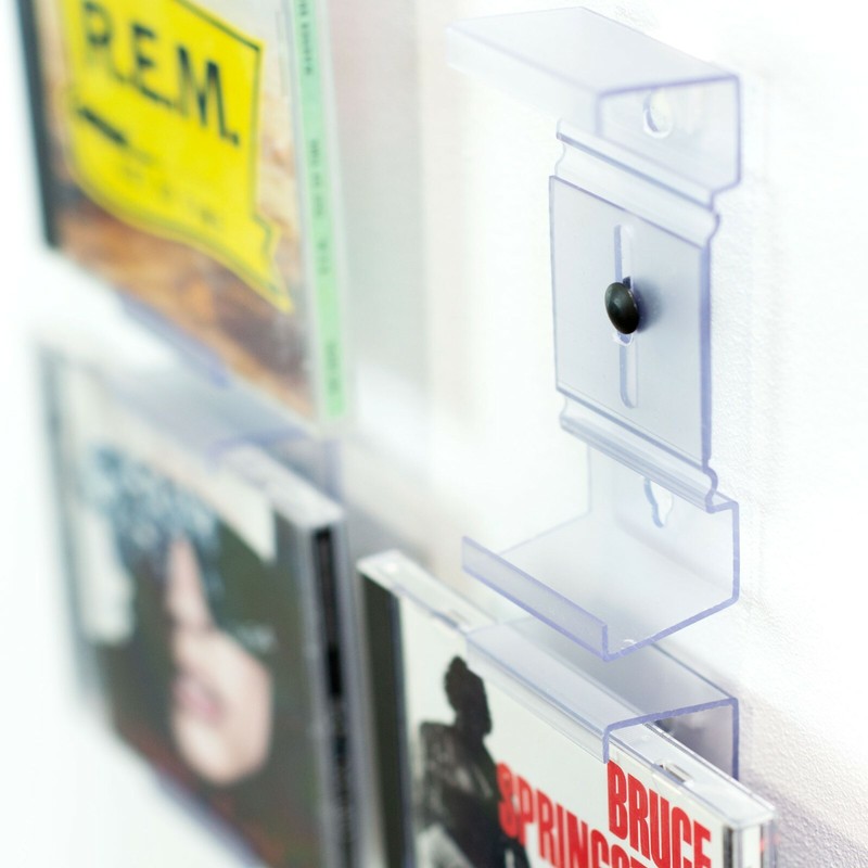 CDMount™ CD, License Plate 8 Track Wall Frame Display & Shelf Stand - Adjustable gallery