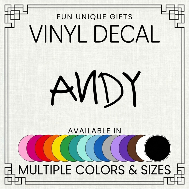 Andy Toy Story Vinyl Decal Sticker -Multiple Colors & Sizes- SHIPS FREE! gallery