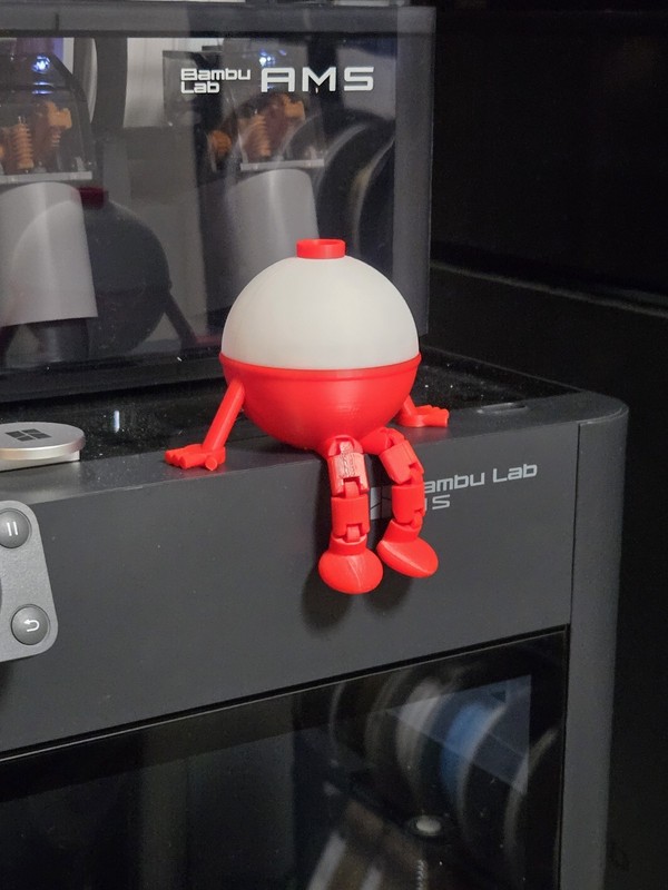 Fishing Bobber Buddy. 3d Printed With A Smooth Finish. Great Gift For Fishers!