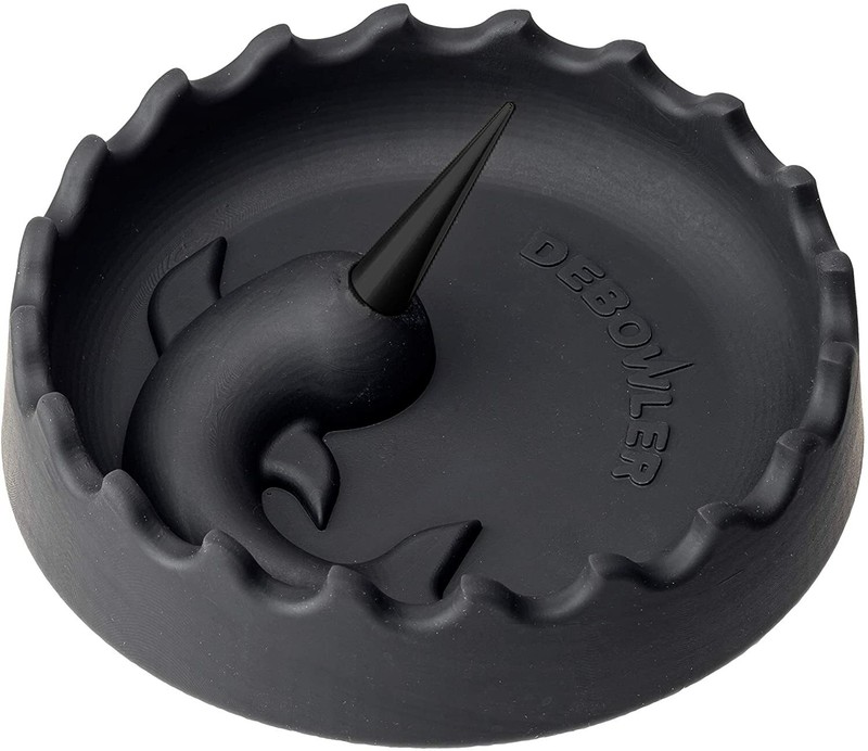 Debowler Narwhal Silicone Ashtray w/ Anodized Billet Aluminum Cleaning Poker