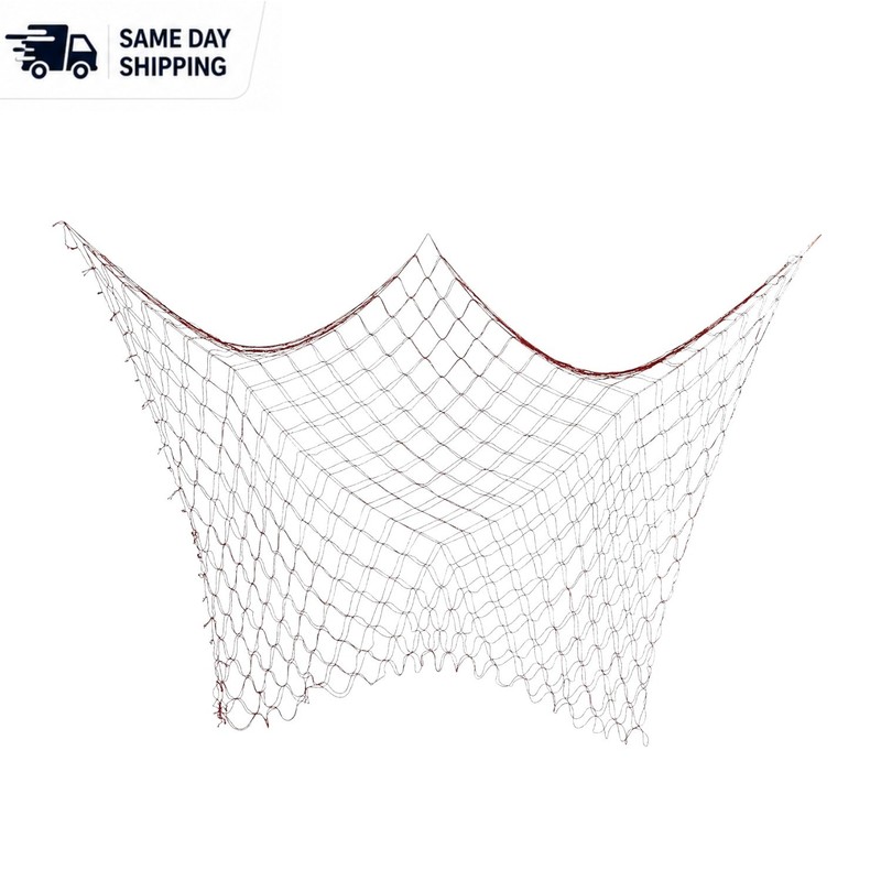 High-Quality 4′ x 12′ Red Fish Netting – Perfect for Beach Parties & Events