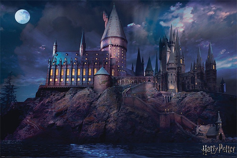Poster Studio B – Harry Potter Hogwarts School Night 36×24″ NEW Wall Art P4369