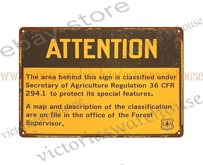 Forest Conservation classified under agriculture regulation metal tin gallery