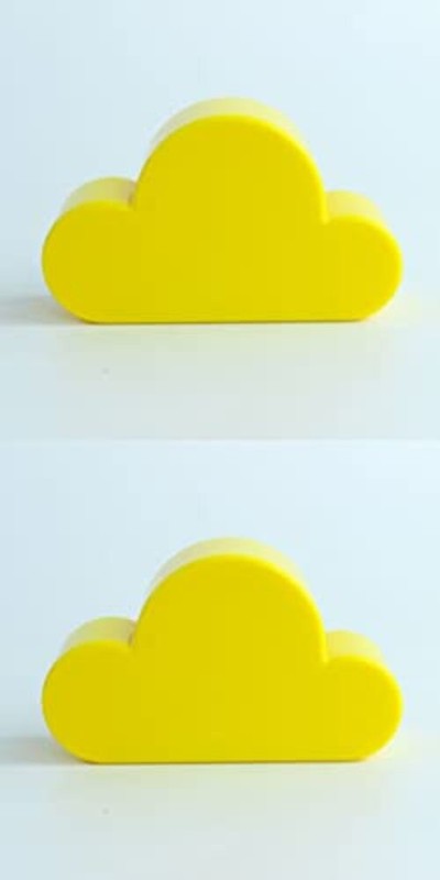 Creative And Colorful Decorative Cloud-Shaped Magnet Keychains, Yellow,2 Pcs