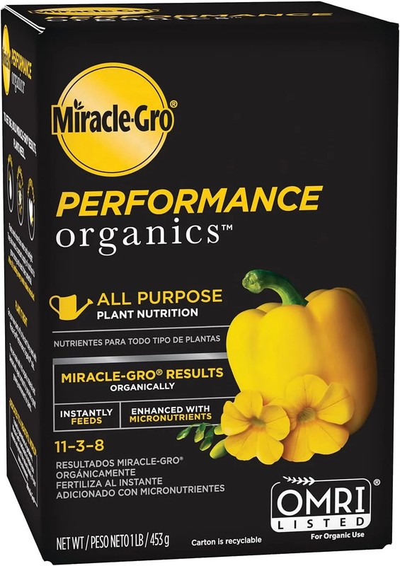 Miracle-Gro Performance Organics All Purpose Plant Nutrition, 1 lb. - All Natura