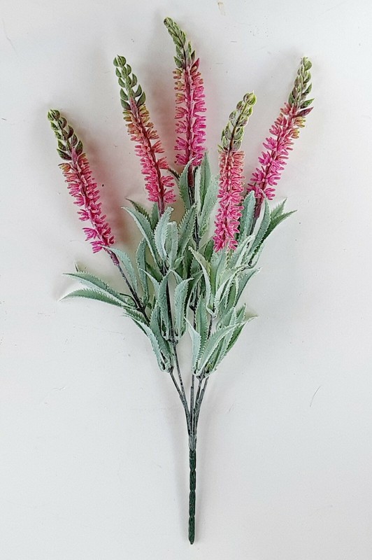 (2 pcs) Pink Lavender 16″ Silk Flower Plastic Filler Spray Floral Arrangement