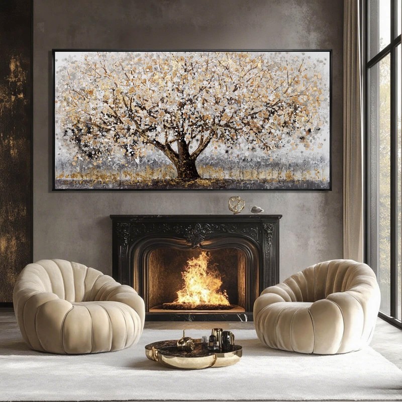 Brown and White Framed Wall Art Floral Wall Prints Botanical Wall Decor Natur... gallery