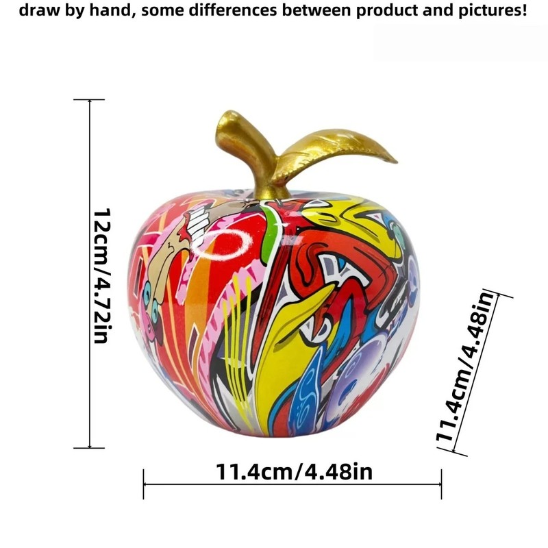 Abstract Apple Statue Decor