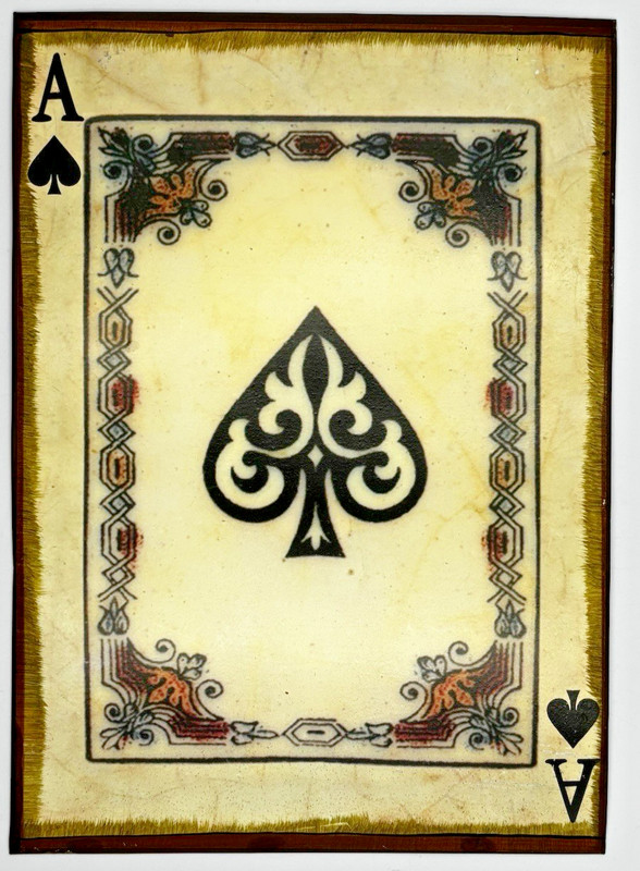 Ace Of Spades & Diamonds, Queen Of Clovers Metal Tin Wall Art 13.75 x 10” gallery