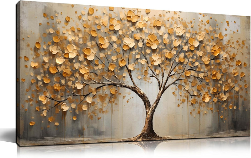 Canvas Abstract Art Wall Decor CANVAS WALL 20″ X 40″lightweight,Ready to Hang