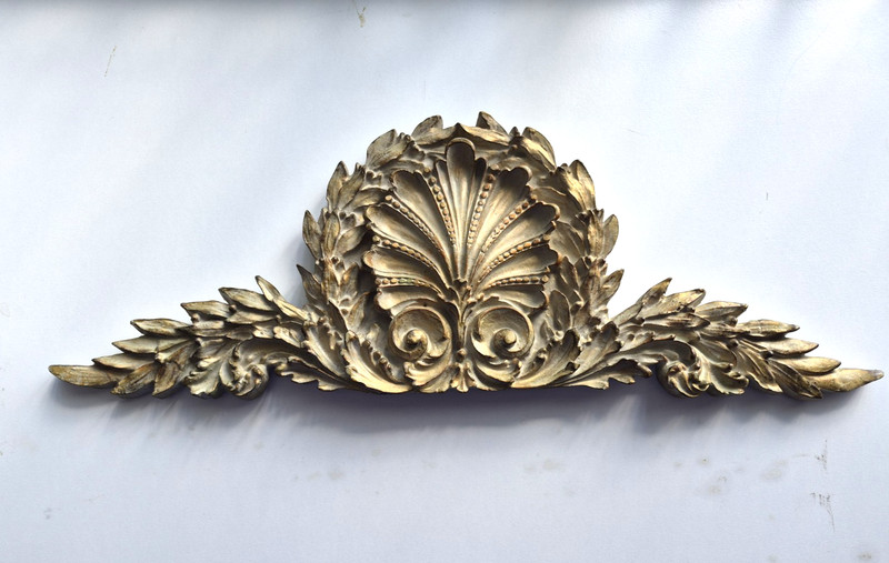 Architectural Wall Plaque Laurel Leaf 21×7.5×1 In Great Unused Condition!