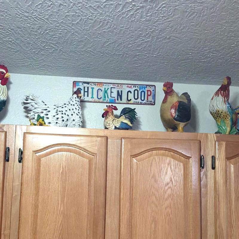 Vintage Chicken Coop Metal Tin Signs Street 16 x 4 inches, gallery