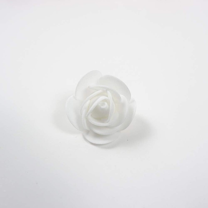 Foam Flowers Bulk Artificial Roses Crafts 3.5cm 1.38in White 100 PCS Decor DIY gallery