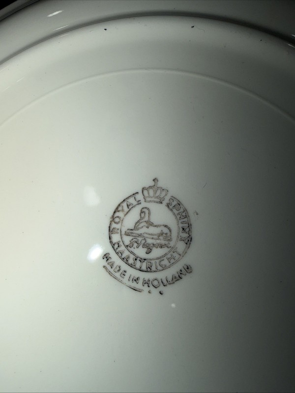 Vintage Royal Sphinx Staphurst Spakenburg Holland Plates Delft Type Dutch Plates gallery