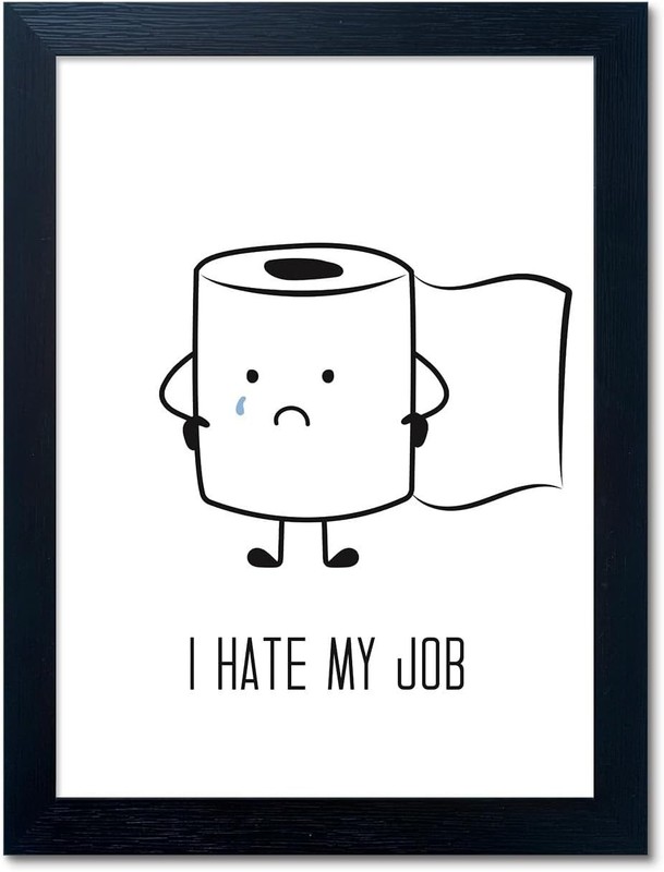 Funny Black & White Bathroom Art - Waterproof Canvas Toilet Paper Print gallery