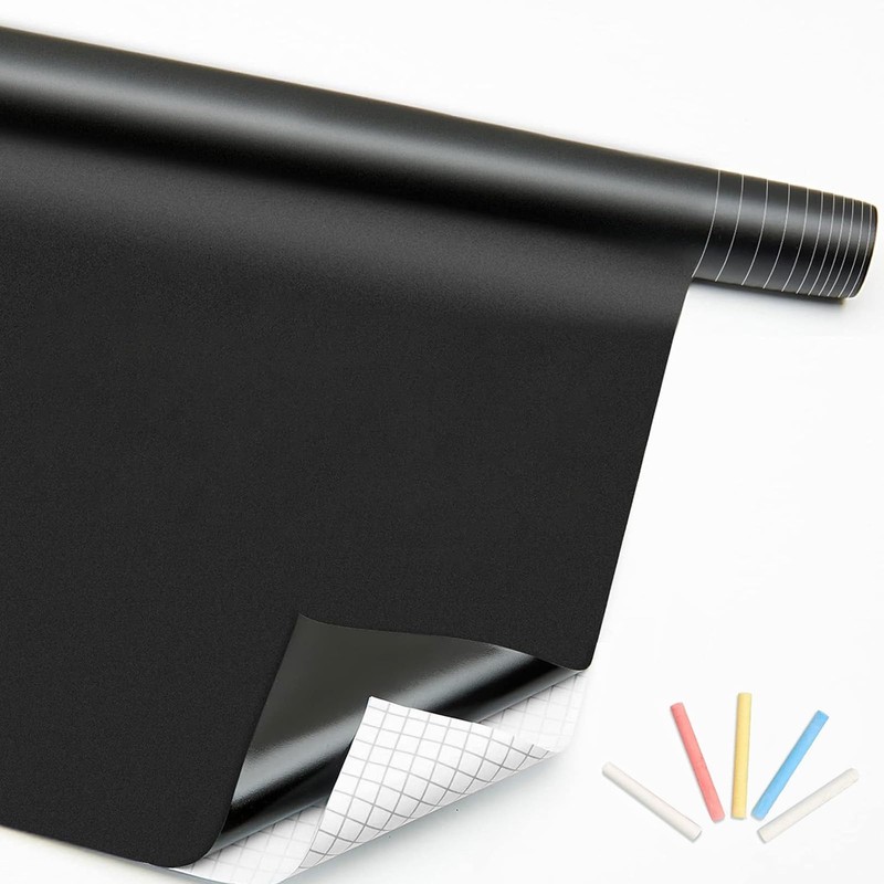 Extra Large Chalkboard Paper Roll Peel and Stick Chalk Board Wallpaper(+5 Cha…