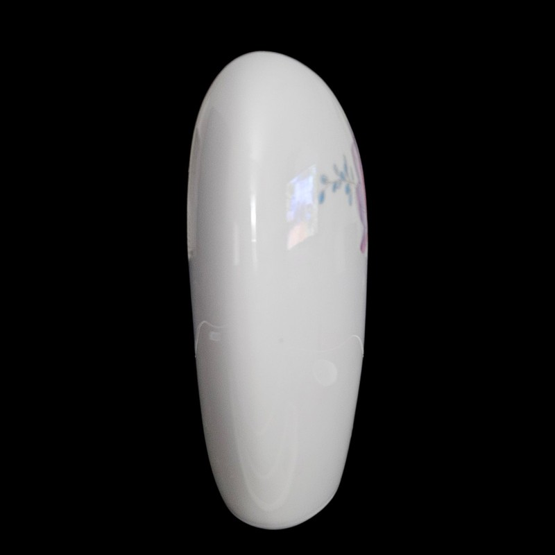 Vintage Porcelain Floral Bud Vase White Pink Blue Flower Modernist Decor gallery