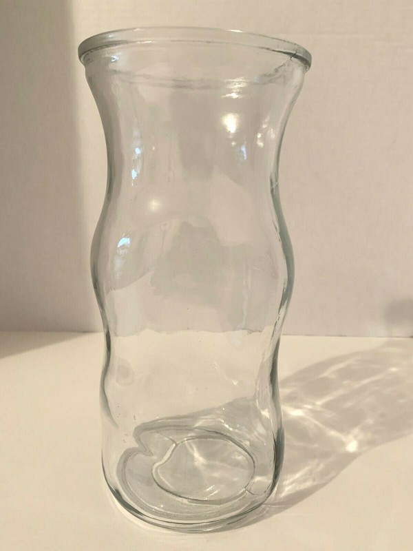 Tall Thick Durable Hour Glass Shape Design Clear Lead Glass Flower/ Floral Vase gallery