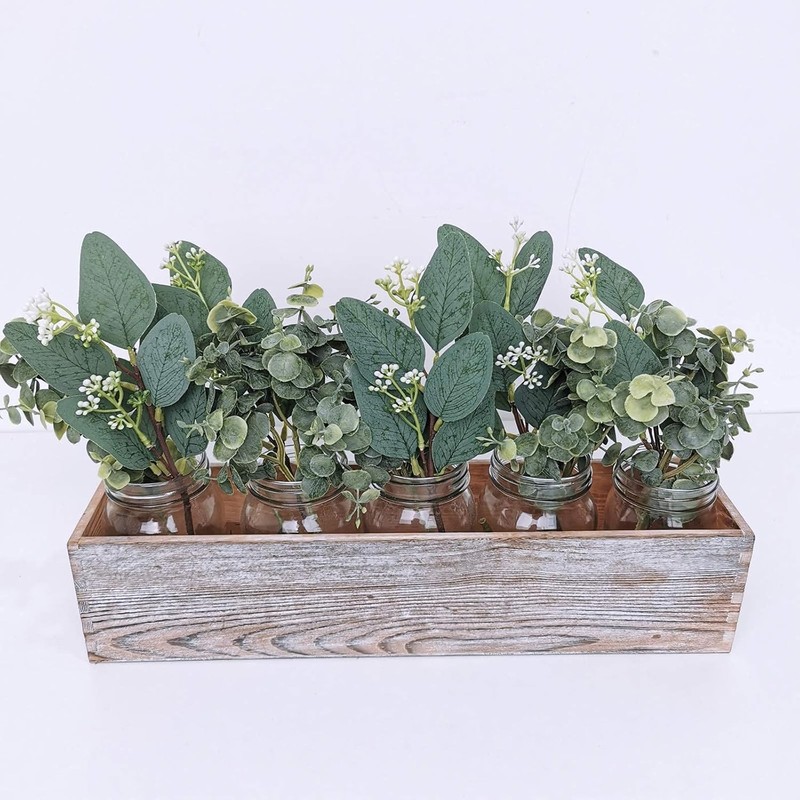 Mixed Eucalyptus Leaves Stems Bulk Artificial Eucalyptus Leaves Sprays gallery