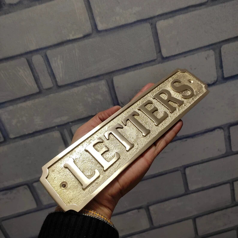 Customized Brass Door Signs & Plaques - Custom language plaques