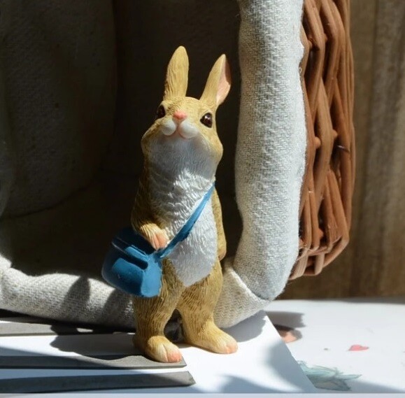 Bunny Rabbit Statue Fairy Sculpture Tabletop Figurine Home Decor Gifts gallery