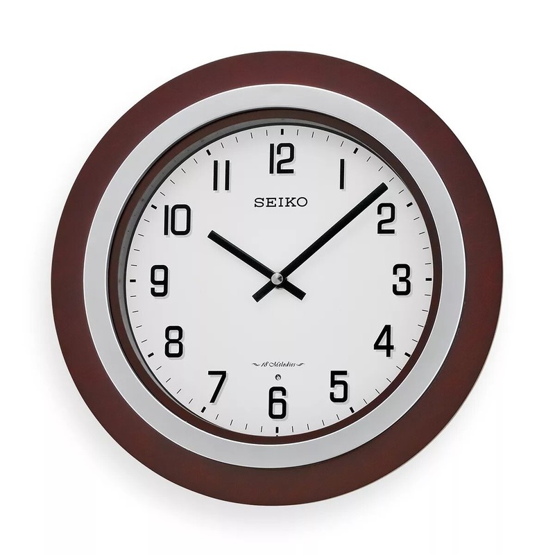 BRAND NEW Seiko 11-1/2” Easton Musical Clock QXM547BLH 