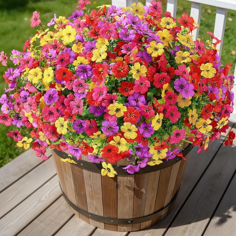 UV Resistant Silk Daisy Flowers - Set of 48 gallery